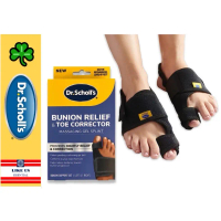 Dr. Scholl's Bunion Relief & Toe Corrector, 1 support set (1 left, 1 right) | to relieve Bunion pain