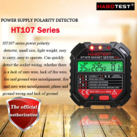HABOTEST HT107E HT107B HT107D Power Supply Polarity Tester/Multi-function Digital Socket Tester/RCD Leakage Test