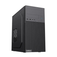 SOHOO OEM ODM hộp máy tính văn phòng thiết kế cổ điển mini ITX tủ PC bàn nhựa theo chiều ngang