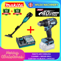 MAKITA 40V CORDLESS CLEANER / VACUUM + DRIVER DRILL CL001GA116 (Black) | DF002GZ