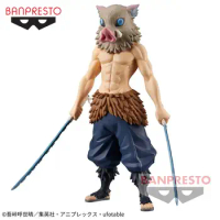 BANDAI Original Banpresto Demon Slayer Hashibira Inosuke Anime Model ornament Collection Figure toy Christmas birthday gift