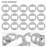 FOOD PARADISE Với lỗ phay Với vít 40mm Thép không gỉ Tròn Chèn mở nắp chai Bộ phận phần cứng Dụng cụ