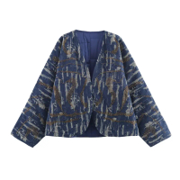 Namirazka - Winter Denim Padded Jacket Coat Wanita Mantel Jaket Jeans Pakaian Outer Luaran Musim Din
