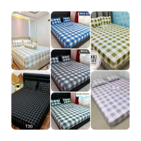 Sprei aesthetic T30 ukuran 120,160,180,200x200 Sprei kotak2,sprei homemade
