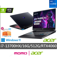 Acer 微軟M365組★16吋i7獨顯RTX電競筆電(Predator/i7-13700HX/16G/512G/RTX4060/PHN16-71-79C7)