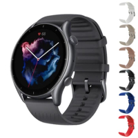For Xiaomi Amazfit GTR 3 Pro/2/2e/GTR2 Smart Watch Strap For Huami Amazfit GTR 47mm Pace Stratos3 Band Silicone Wrist Bracelet