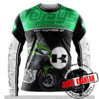 Jersi Kawasaki Versys 1000gt V3 Lengan Panjang untuk Lelaki Kuantan Pahang Penghantaran Cepat Pakaia