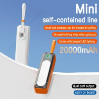 Mini Power Bank Portable 20000mAh Charger PowerBank Slim External Battery For iPhone Xiaomi Huawei QC3.0