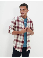 เสื้อเชิ้ตผู้ชาย INT SF BRUCE DBL CLOTH KURT PLAID สี 613 BURGUNDY