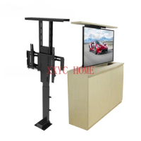 Motorized Hidden TV Cabinet Lift Electrically Height-Adjustable TV Bracket for Installation 32-70 Inches with Remote Control