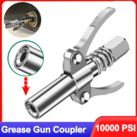 Grease Gun Coupler 10000 PSI NPTI/8 Oil Pump Quick Release Grease Tip Tool Car Syringe Lubricant Tip Grease Nozzle for Repair