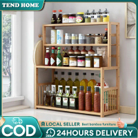 Wooden Kitchen Organizer Rack Seasoning Spice Rack Kitchen Bamboo Rack Seasoning Rack Kitchen Shelf 