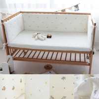 【Kori Deer 可莉鹿】韓式絎縫可拆洗嬰兒床加厚純棉防撞床圍欄-240cm(多功能防摔床墊兒童床邊安全護欄)