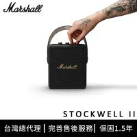 下單折【Marshall】Stockwell II 攜帶式藍牙喇叭-古銅黑 (台灣公司貨)