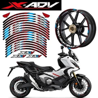 For Honda XADV X-ADV 750 Reflective Motorcycle Wheel Hub Sticker Motor Bike Accessories Scooter Rim Strips Decal