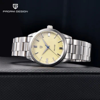 NEW PAGANI DESIGN 38mm Business Men's Quartz Watches Sapphire Stainless Steel Watch Fashion 10Bar Waterproof Male Clock PD1731