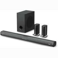 True wireless speaker 5.1ch Detachable dobl-y soundbar, wireless sound bar speaker for tv for home theatre system with subwoofer