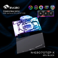Bykski N-IG3070TIZF-X,GPU Water Block For Colorful IGAME Battleax RTX3070 Ti 8G Graphics Card Radiator,VGA Watercooler Heat Sink