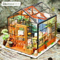 若態手工diy小屋別墅模型女生創意生日禮物凱西花房藝術屋小房子