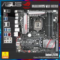 ASUS MAXIMUS VIII GENE Motherboard Intel Z170 Support Pentium Core i7/i5/i3 6300 7100 7700K CPU Republic of Gamers Motherboard