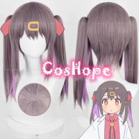 Oyama Mihari Cosplay Wig Grey Purple Wig Cosplay Anime Heat Resistant Synthetic Wigs