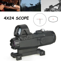 Hamr Scope 4X24Mm Rifle Scope Vergrootglas Riflescope Night Hunting Scopes Sniper Rifle Scope Air Gun Optic scope