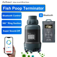 Jebao Jecod 2024 DXP Series Bluetooth Submersible Pump Aquarium Silent Inverter Suction Pump Fish Tank Fish Poop Terminator
