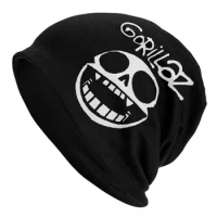 Gorillaz-Symbol Caps Cool Men Women Street Skullies Beanies Hat Spring Warm Dual-use Bonnet Knitting Hats