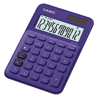 CASIO 12位元甜美馬卡龍色系攜帶型計算機(MS-20UC-PL)葡萄紫