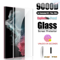 UV Liquid Glue Tempered glass Screen Protector For Samsung S23 S22 S21 Ultra S10 S8 S9 Plus S20 FE Galaxy Note 8 9 10 20 Glass