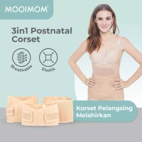 MOOIMOM MOOIMOM 3in1 Postnatal Recovery Breathable Corset Pelangsing Pasca Melahirkan - Nude
