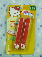 【震撼精品百貨】Hello Kitty 凱蒂貓 封口夾12.5CM-紅色【共1款】 震撼日式精品百貨