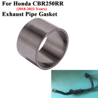 Motorcycle Exhaust Pipe Escape Crush Gasket For Honda CBR250 CBR250RR 2018 2019 2020 2021 2022 Modify Mid Tube Link Pipe Gasket