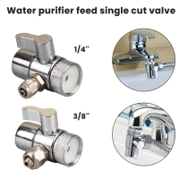 1 Way Diverter Valve For Water Filter System 1/4\ 3/8\" Tube Connection and Faucet Adapter Water Fil