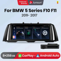 Junsun AI Voice Wireless CarPlay Car Radio Multimedia For BMW 5 Series F10 F11 2011-2017 CIC NBT 4G DSP Andorid Auto GPS 2din