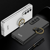 SAMSUNG 三星 Galaxy Z Fold 4 5G 超薄手機殼 時尚創意架蓋  帶鋼化玻璃膜