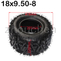 18X9.5-8 inch GO KART KARTING ATV UTV tubeless A-line flower tires