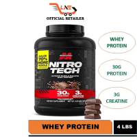 Muscletech Nitrotech 4lbs Whey Protein 30g protein 3g creatine