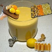 (ตะกร้ารวม) น้ำขิงช๊อต 30mlต่อขวด ginger shot ขวดเล็กโฮมเมด ร้าน Good Water Thailand  สดชื่น สะอาด ก
