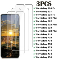 Tempered Glass for Samsung Galaxy S22 S23 S21 Plus S20 Fe Screen Protectors Samsung A14 A34 A54 A03S A13 A23 A53 A33 A73 Glass
