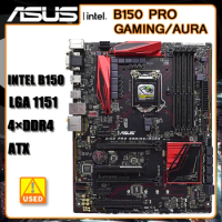 LGA 1151 Motherboard Asus B150 PRO GAMING/AURA Motherboard Intel B150 DDR4 64GB PCI-E 3.0 M.2 SATA III USB3.1 M.2 HDMI ATX