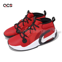 Nike 籃球鞋 Air Zoom Crossover 2 GS 大童 女鞋 紅 黑 皮革 氣墊 運動鞋 FB2689-601