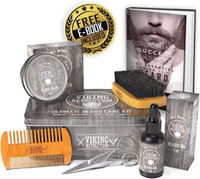 Viking Revolution - Ultimate Beard Kit - Beard Grooming Kit with Beard Brush, Beard Comb, Beard Balm
