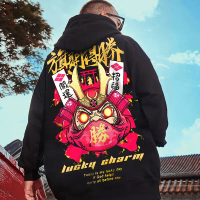 Hoodie Lelaki, Fesyen, Saiz Besar, Hitam, M-8Xl