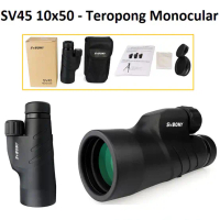 SVBony Teropong Monocular Monokular SV45 10x50 HD Waterproof Zoom Eyepiece 10x Diameter Lensa 50mm B