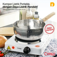 Kompor Listrik Cypruz dan Saucepan 18 cm