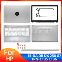 New For HP 15-DA 15-DB 15-DX 250 G7 TPN-C135 TPN-C136 LCD Back Cover Front Bezel Palmrest Bottom Case Hinges Cover Silver