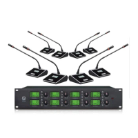 Raptor-F22 8 Ways Wireless Conference Microphone System 8 Table Handheld Lavalier Independent XLR Connector Volume