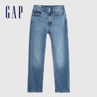 【GAP】女裝 高腰直筒牛仔褲-淺藍色(728822)