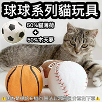 『台灣x現貨秒出』足球/籃球/棒球/橄欖球貓薄荷木天蓼填充玩具 貓咪玩具 貓玩具 貓薄荷玩具
